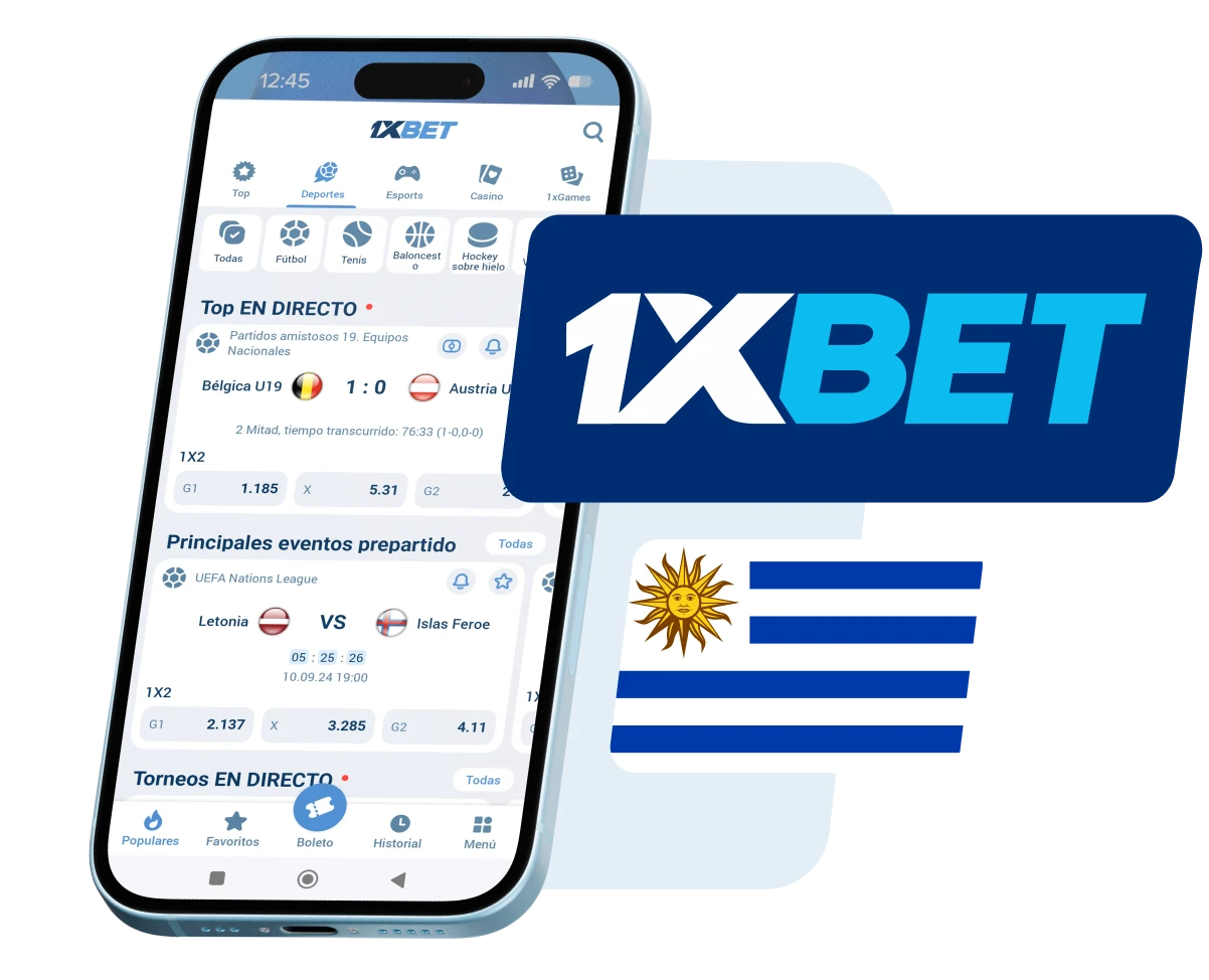 Descargar 1xbet app Uruguay